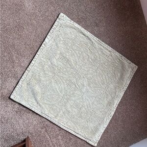 Pottery Barn Cream Textured Fabric